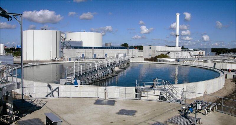 Wastewater treatment plant stabilization pond inspection